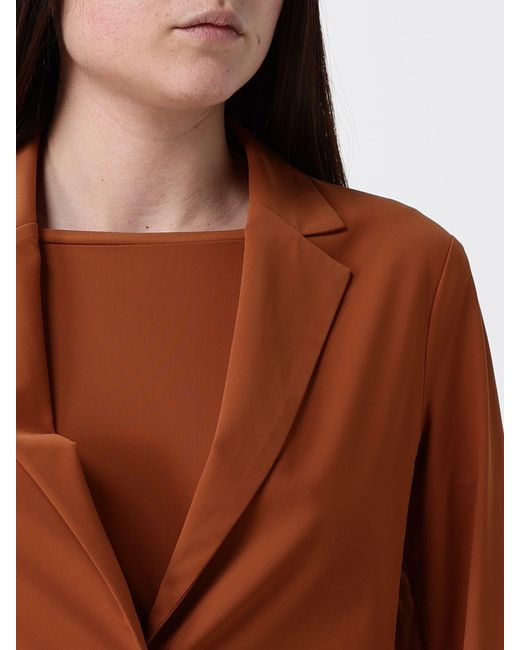 Maliparmi Brown Single Breasted Jersey Blazer