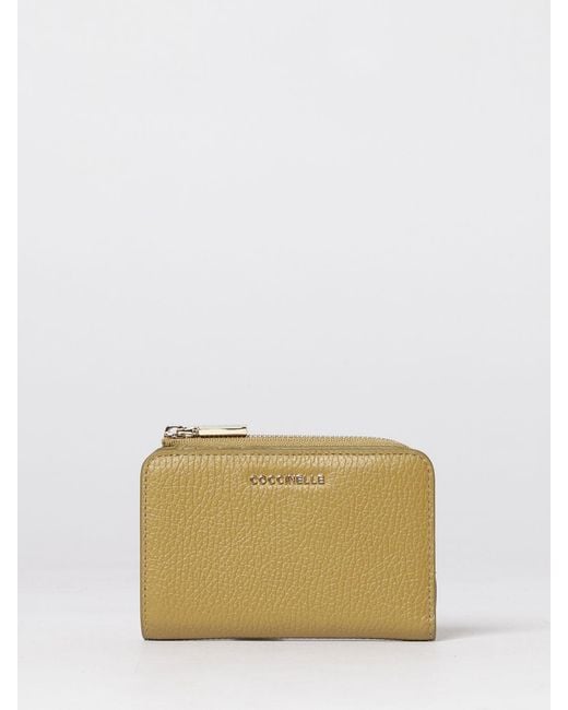 Coccinelle Natural Metallic Soft Grained Leather Wallet
