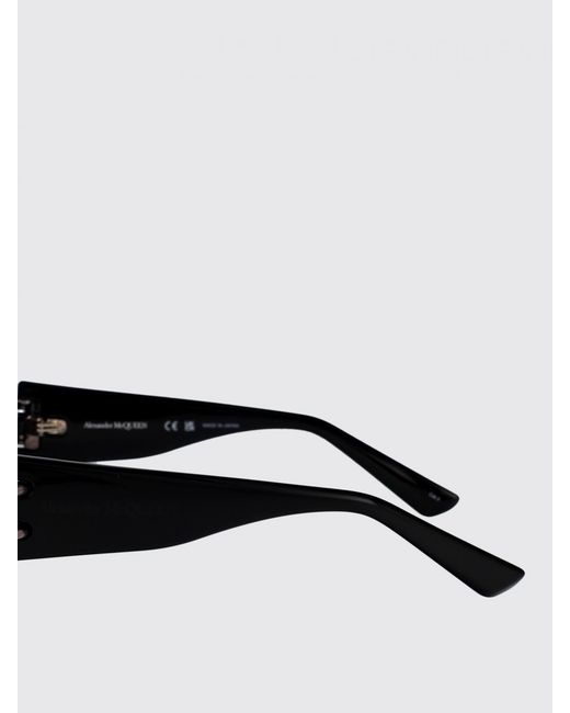 McQueen Black Am0471S Acetate Sunglasses