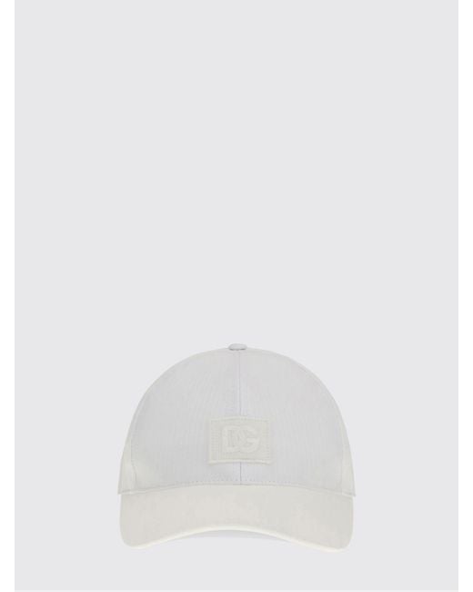 Dolce & Gabbana White Dolce &Amp Gabbana Cotton Twill Hat for men