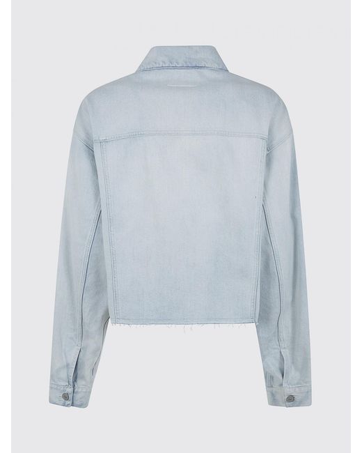 MM6 by Maison Margiela Blue Stretch Denim Jacket