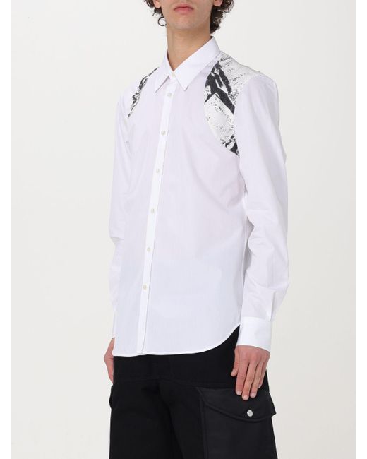 Camisa Alexander McQueen de hombre de color White