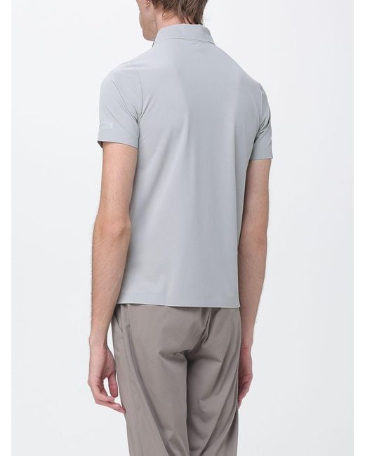Heskimo Gray Nylon Polo Shirt for men