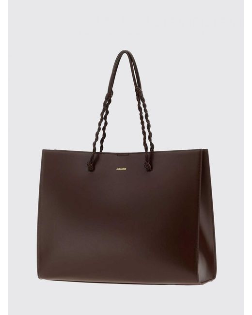 Jil Sander Brown Shoulder Bag