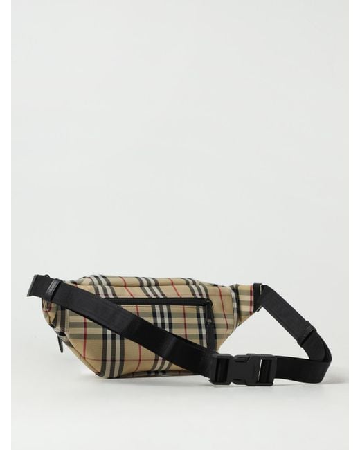 Burberry Metallic Sonny Check Nylon Belt Bag