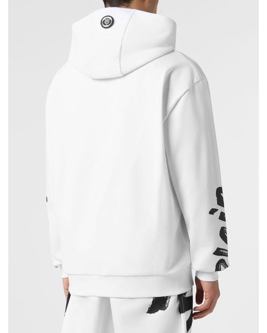 Philipp Plein Gray Hoodie for men