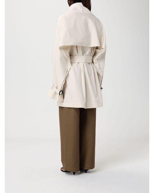 Totême Natural Cotton Double-Breasted Trench Coat