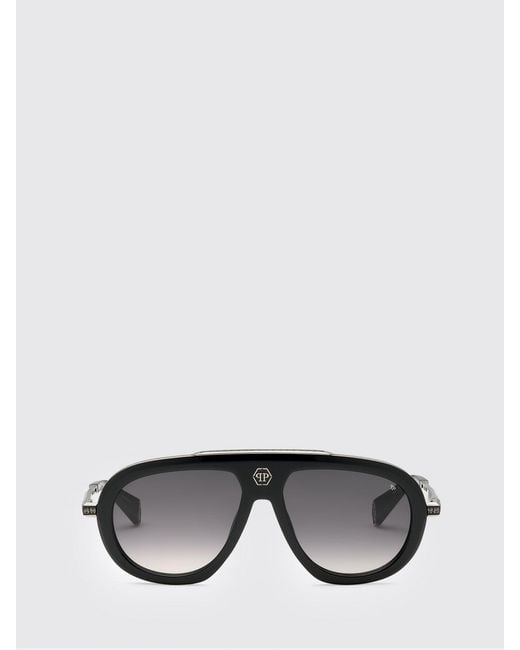 Philipp Plein Gray Sunglasses for men