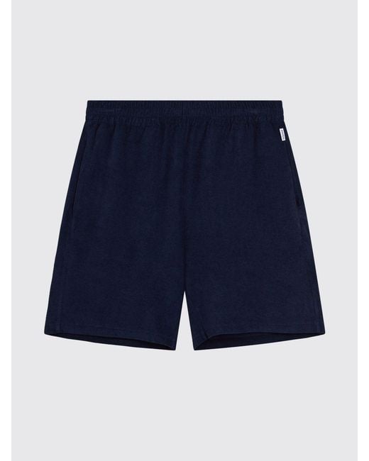 Aspesi Blue Cotton Sport Shorts for men