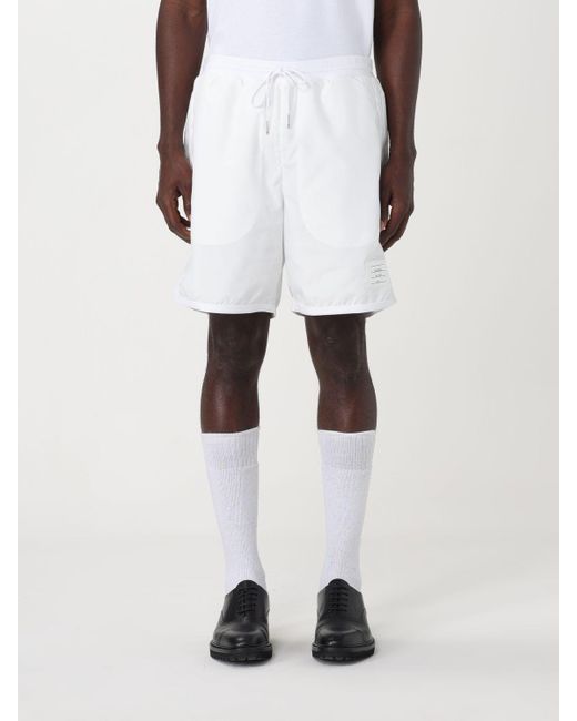 Pantaloncino in mesh di Thom Browne in White da Uomo
