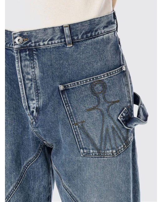 J.W. Anderson Blue Wide Leg Jeans for men