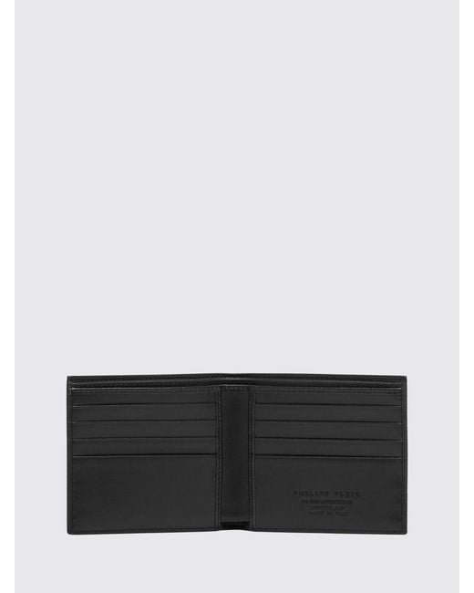 Philipp Plein White Bi-Fold Wallet With Logo Print for men