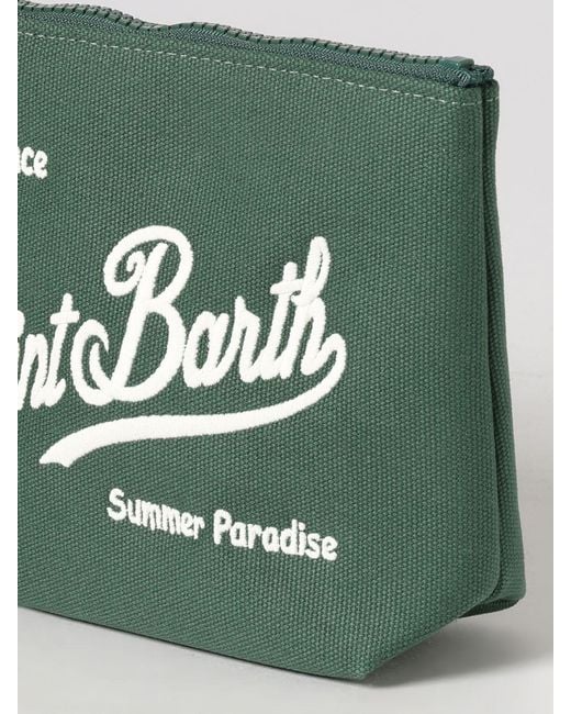 Mc2 Saint Barth Green Cotton Blend Aline Pouch for men