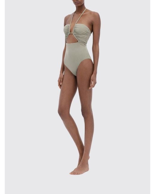 Rick Owens Natural Cut-Out Swimsuit