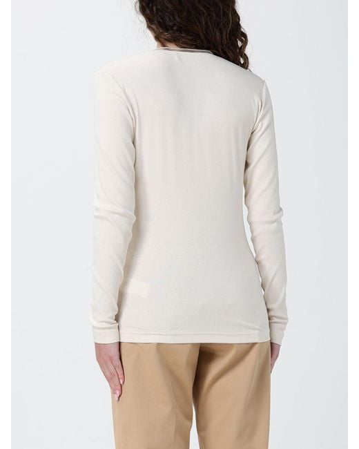 Fabiana Filippi White Cotton V-Neck Knit