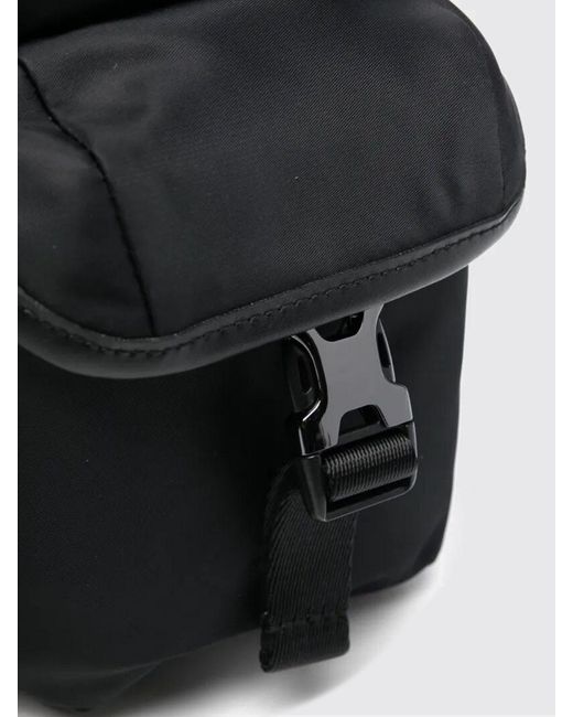 Emporio Armani Black Nylon Backpack for men