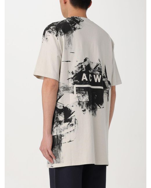 T-shirt Brushstroke * in cotone di A_COLD_WALL* in Natural da Uomo