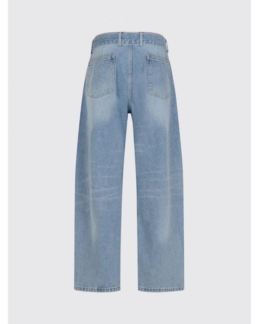Magda Butrym Blue Denim Wide Leg Jeans