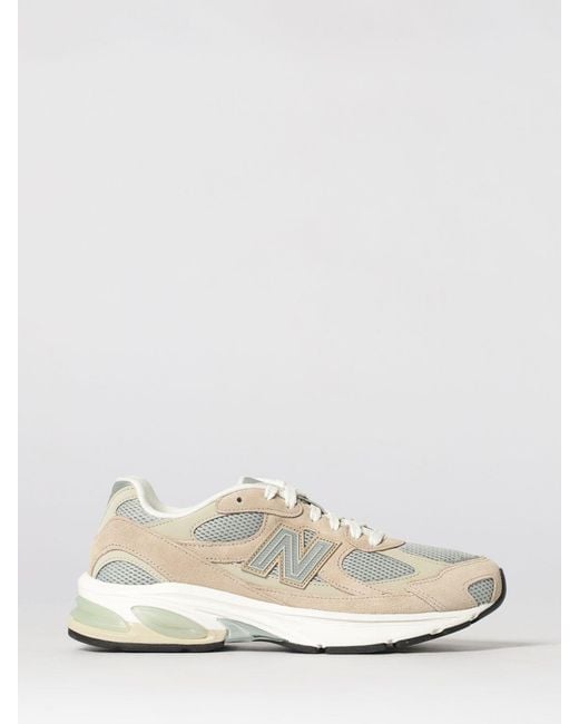 New Balance White 2010 Suede And Mesh Sneakers for men