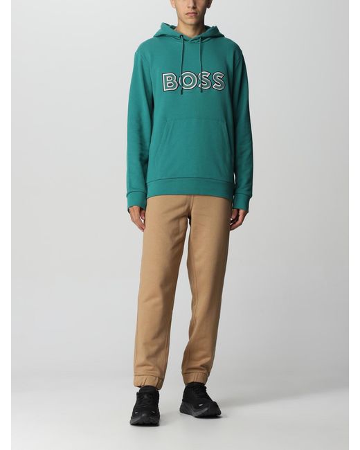 Sweatshirt Homme Boss pour homme en coloris Green