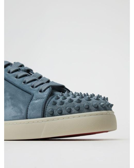 CHRISTIAN LOUBOUTIN: Zapatillas para hombre, Azul Oscuro