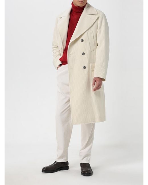 Brunello Cucinelli Natural Trench Coat for men