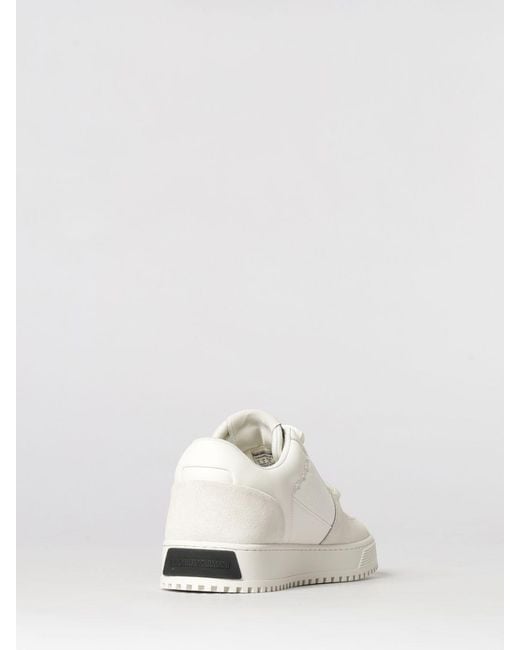 Emporio Armani Natural Mesh And Suede Sneakers for men