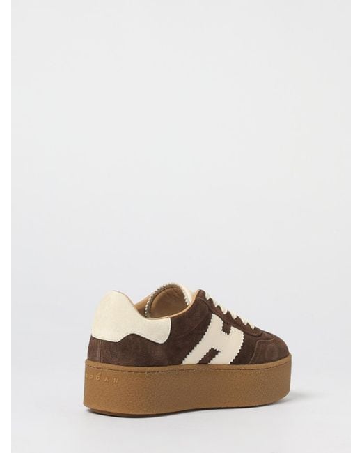 Sneakers Platform di Hogan in Brown