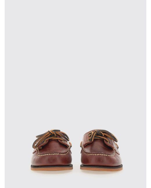 Timberland Brown Classic 2-Eye Leather Boat Loafers for men