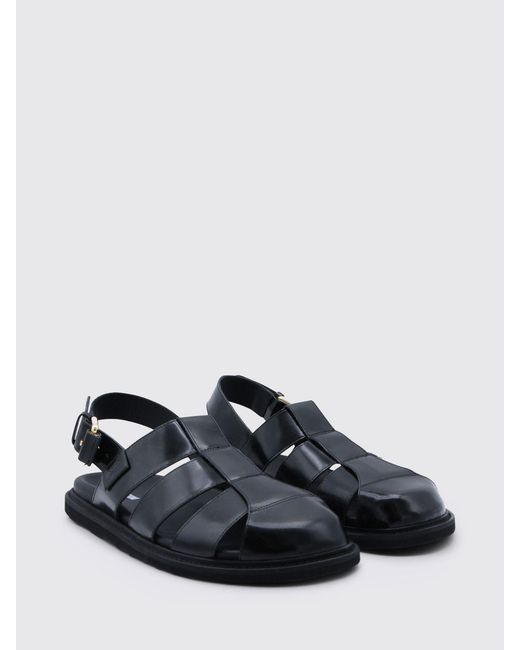 Moschino Couture White Perforated Leather Sandals for men