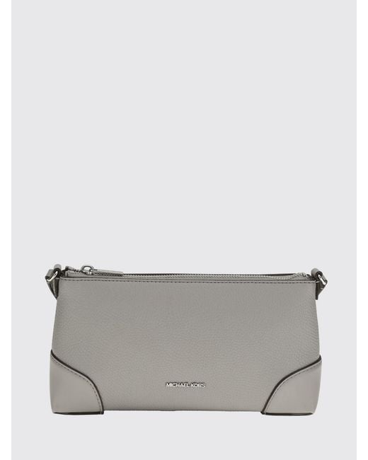 Michael Kors Gray Murphy Leather Crossbody Bag
