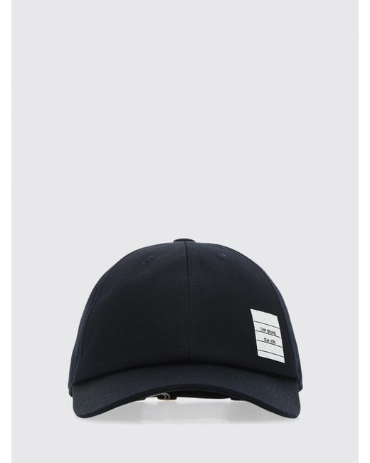 Thom Browne Blue Cotton Hat for men