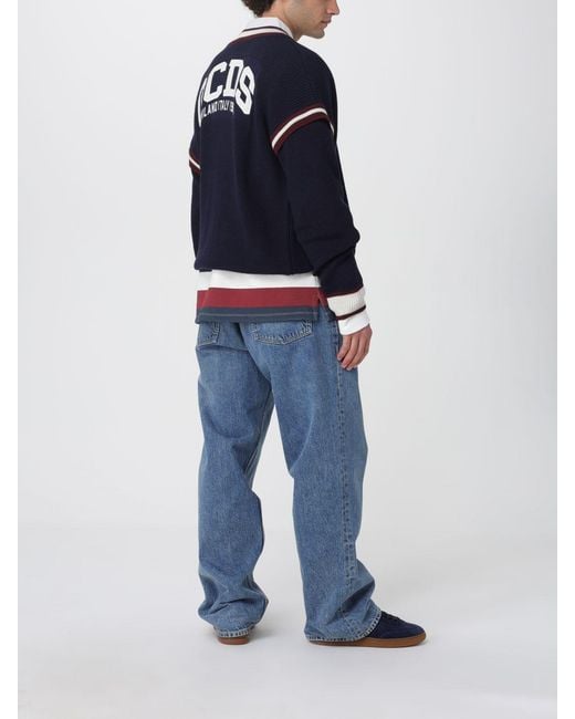 Gcds Blue Cardigan for men