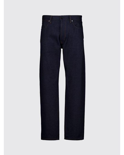 Stone Island Blue Regular Fit 5-Pocket Denim Jeans With Compass Logo for men