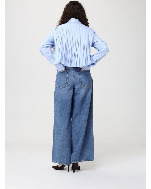Sportmax Blue Classic Cotton Blend Shirt