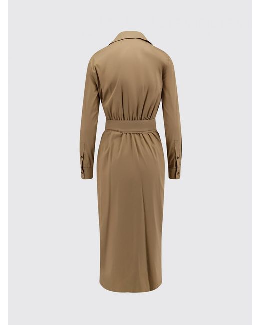 Max Mara Natural Cotton Blend Midi Wrap Dress