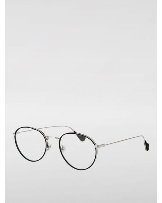 Moncler White Optical Frames for men