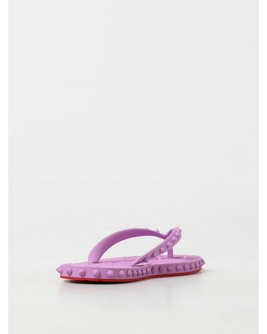 Christian Louboutin Pink Flat Sandals