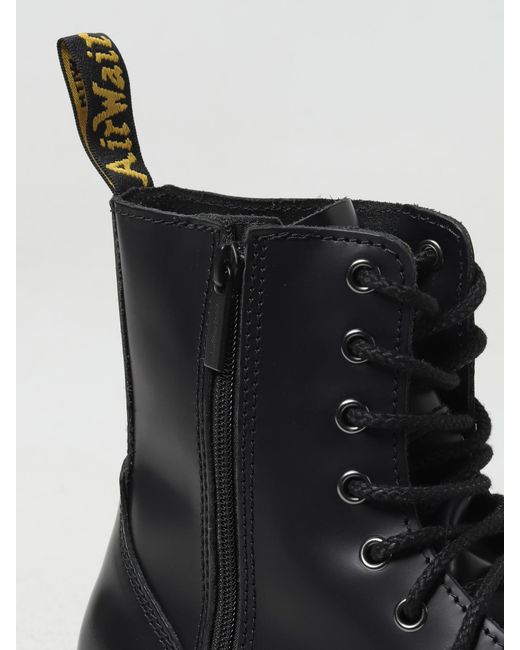 Dr. Martens Black Quad Retro Laceup Platform Boots