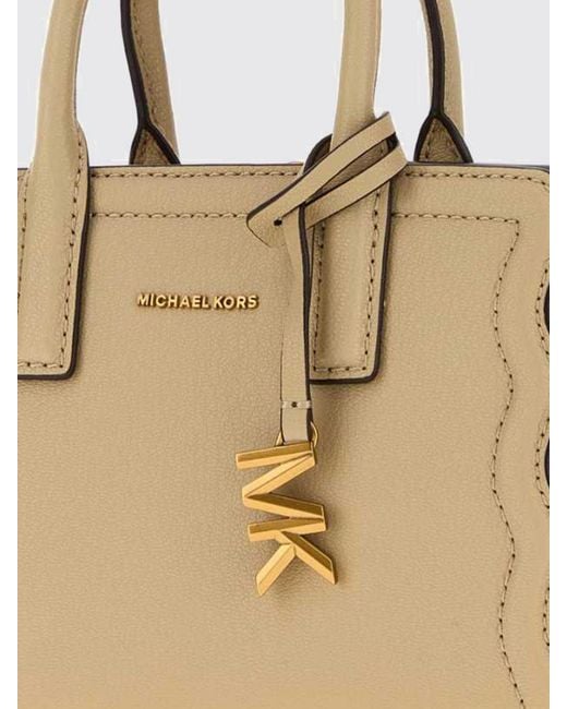 Michael Kors Natural Laila Mini Leather Handbag With Removable Strap
