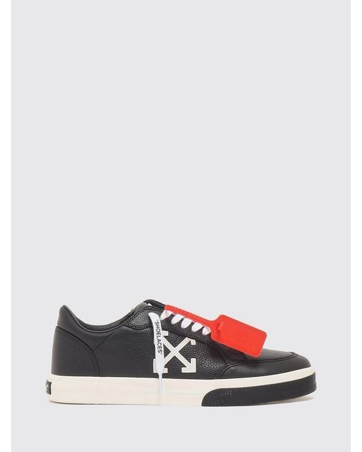 Off-White c/o Virgil Abloh White Vulcanized Low-Top Leather Sneakers With Contrasting Arrow Logo for men