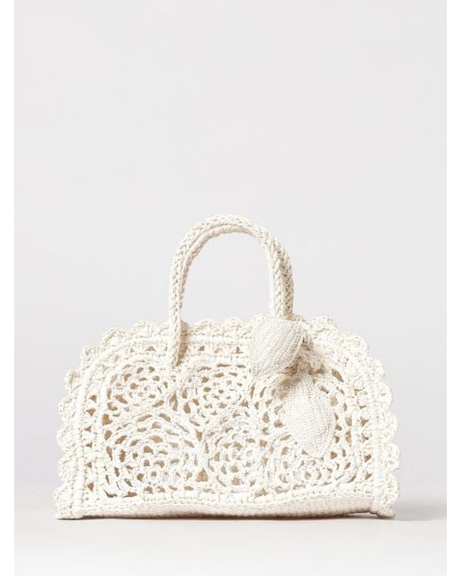 Jacquemus Natural Le Turismo Crochet Raffia Bag