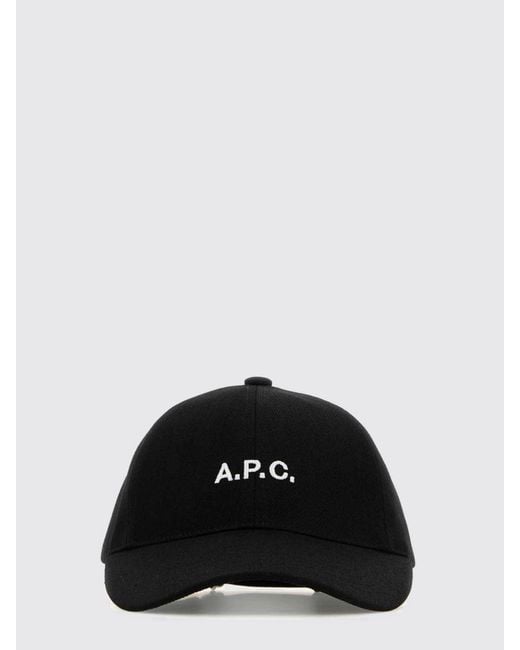 A.P.C. Black Hat for men