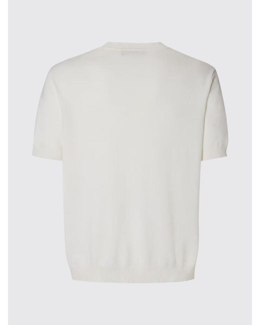 Fendi White Cotton And Cashmere Sweater for men