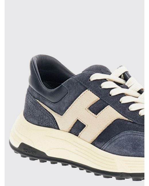 Hogan White Hyperlight Suede Leather Trainers With Chunky Sole for men