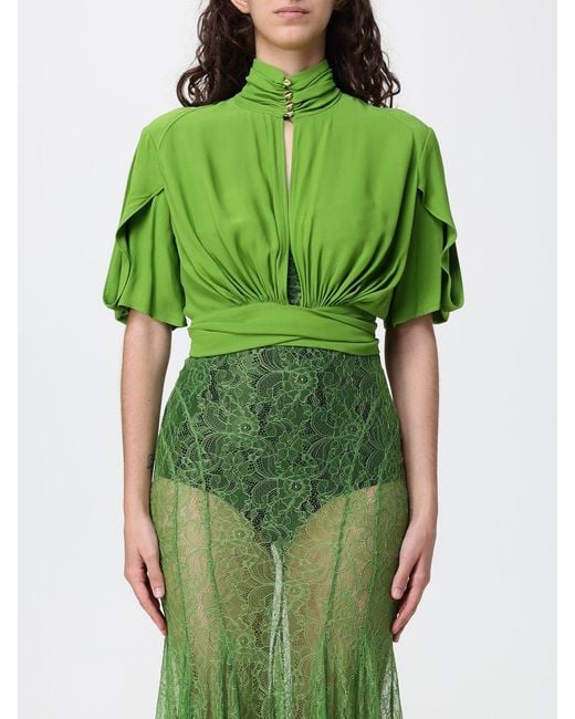Elisabetta Franchi Green Viscose Blouse