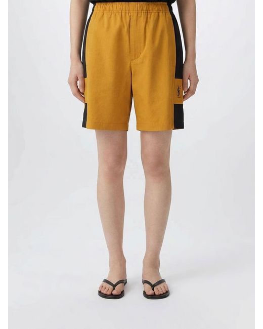 Saint Laurent Yellow Cotton Shorts