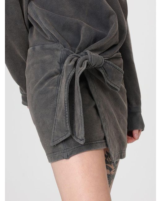 Isabel Marant Gray Cotton Wrap Dress