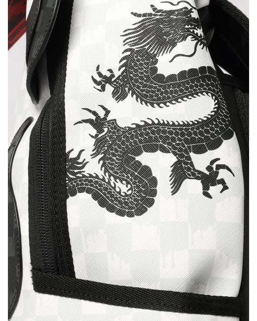 Sprayground Multicolor Panda Face Backpack With Check Print And Panda Graphic for men