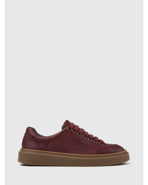 Camper Brown Runner Twentyfive Sustainable Smooth Leather Low Top Trainers